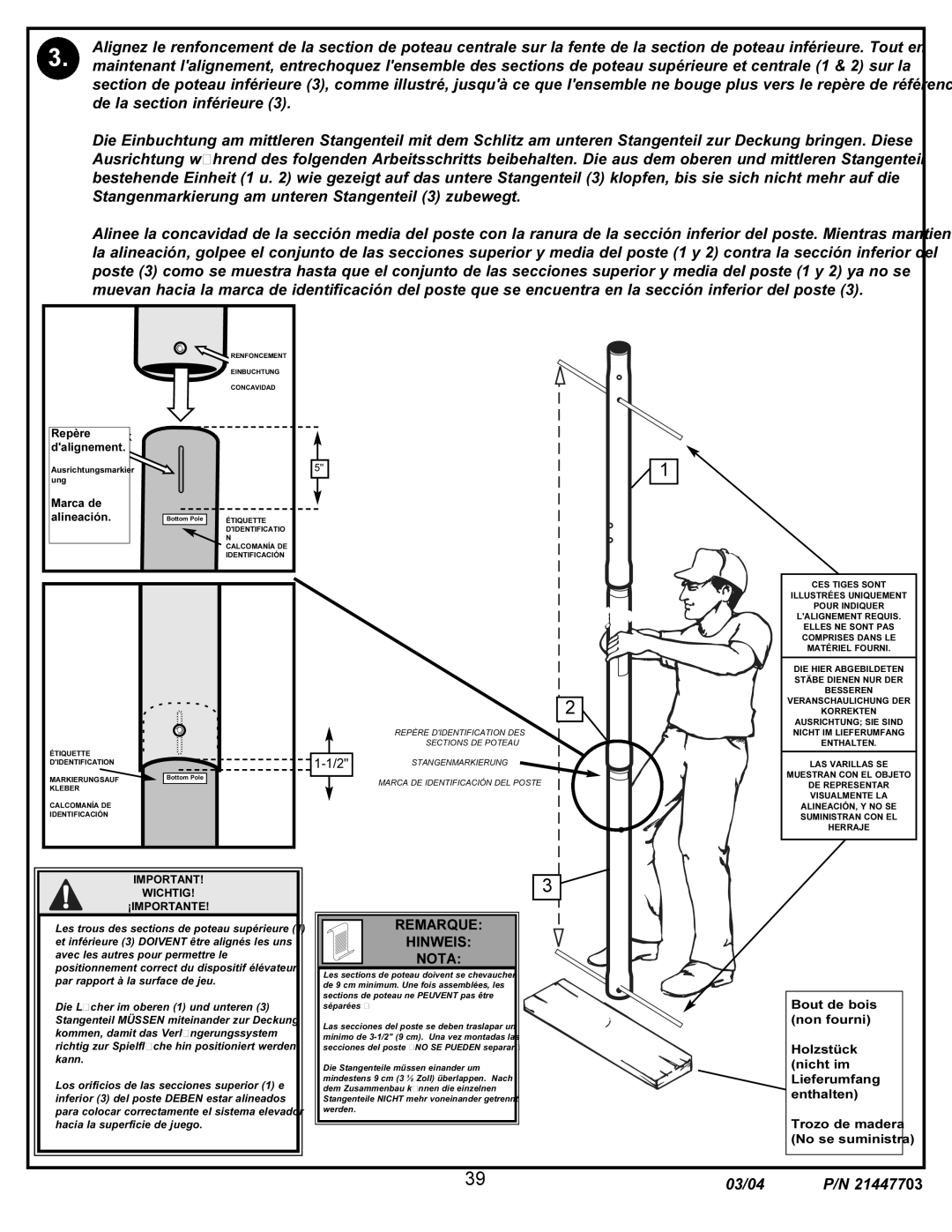 Huffy 7900 manual Remarque 