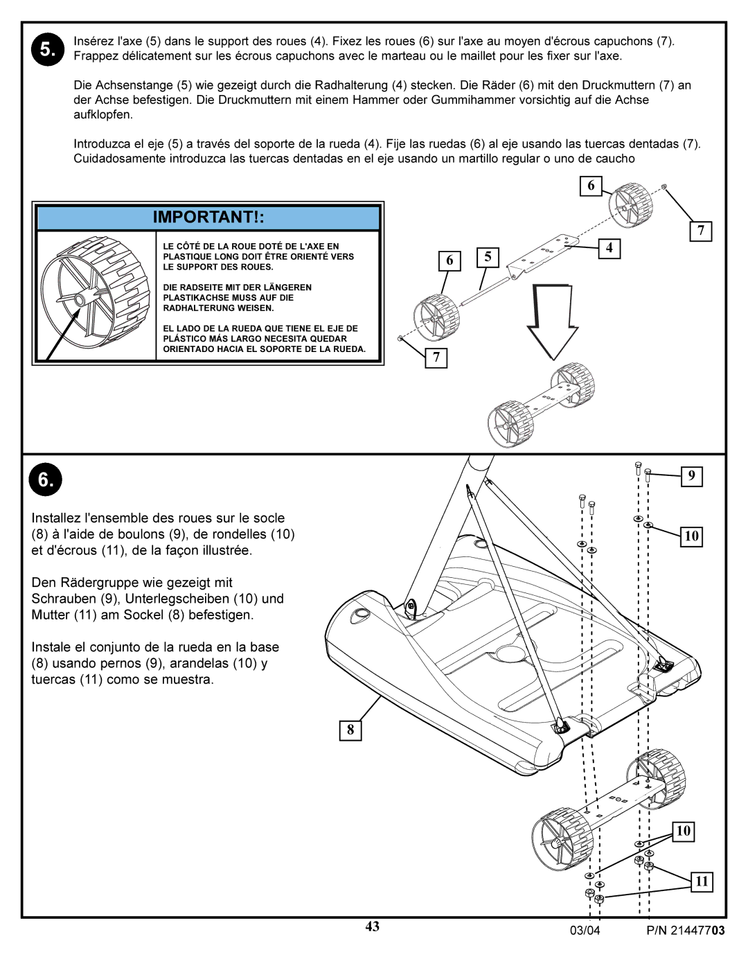 Huffy 7900 manual 03/04 