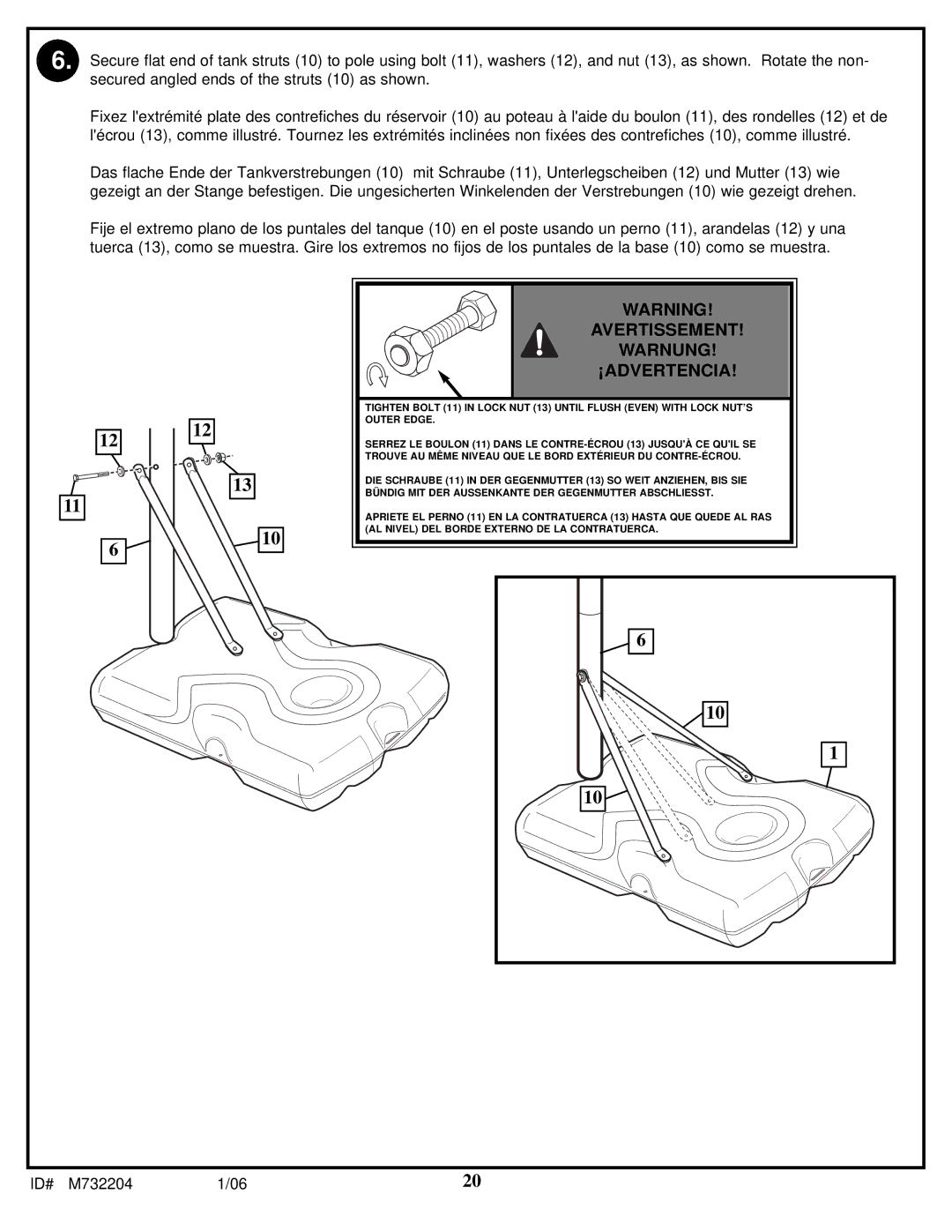 Huffy 8 manual Avertissement Warnung ¡ADVERTENCIA 