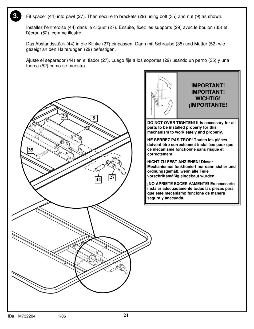 Huffy 8 manual Wichtig ¡IMPORTANTE 