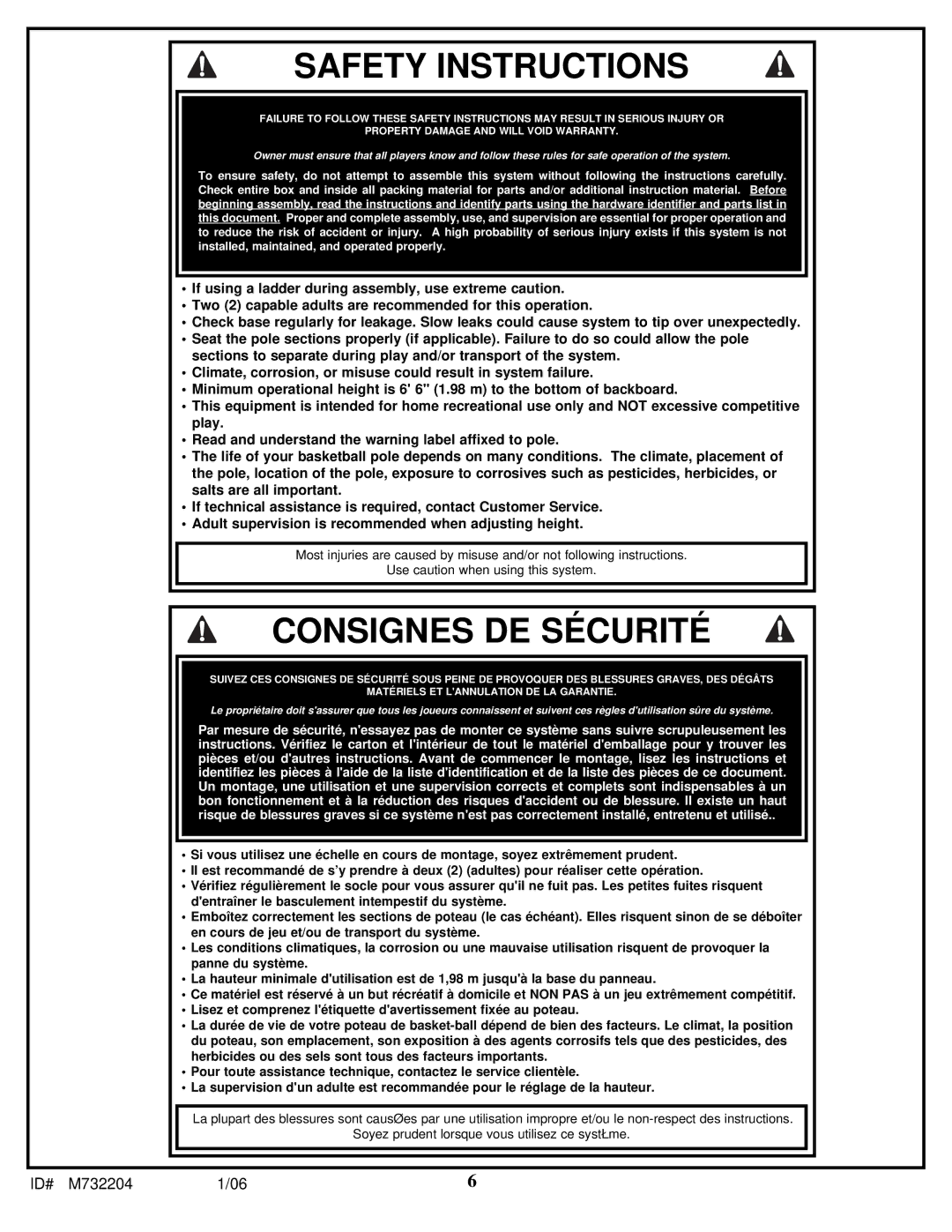 Huffy 8 manual Safety Instructions 