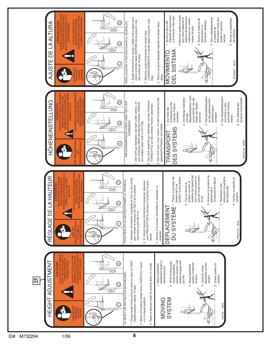 Huffy 8 manual Height Adjustment 