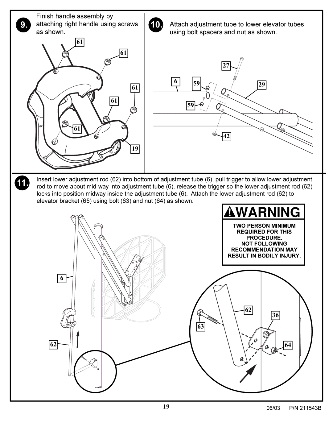 Huffy 89025 manual 06/03 P/N 211543B 