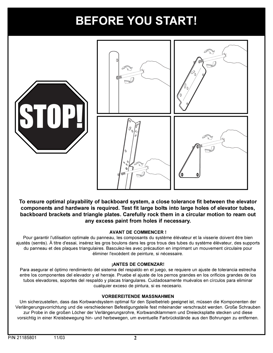 Huffy 9125 7002000 manual Before YOU Start 