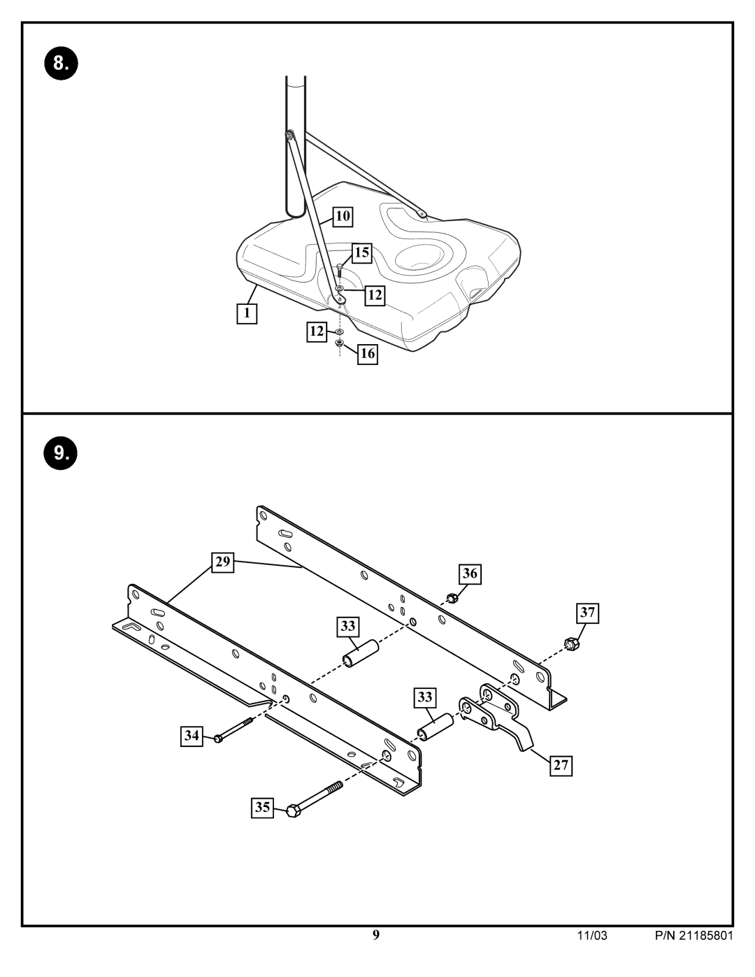 Huffy 9125 7002000 manual 11/03 