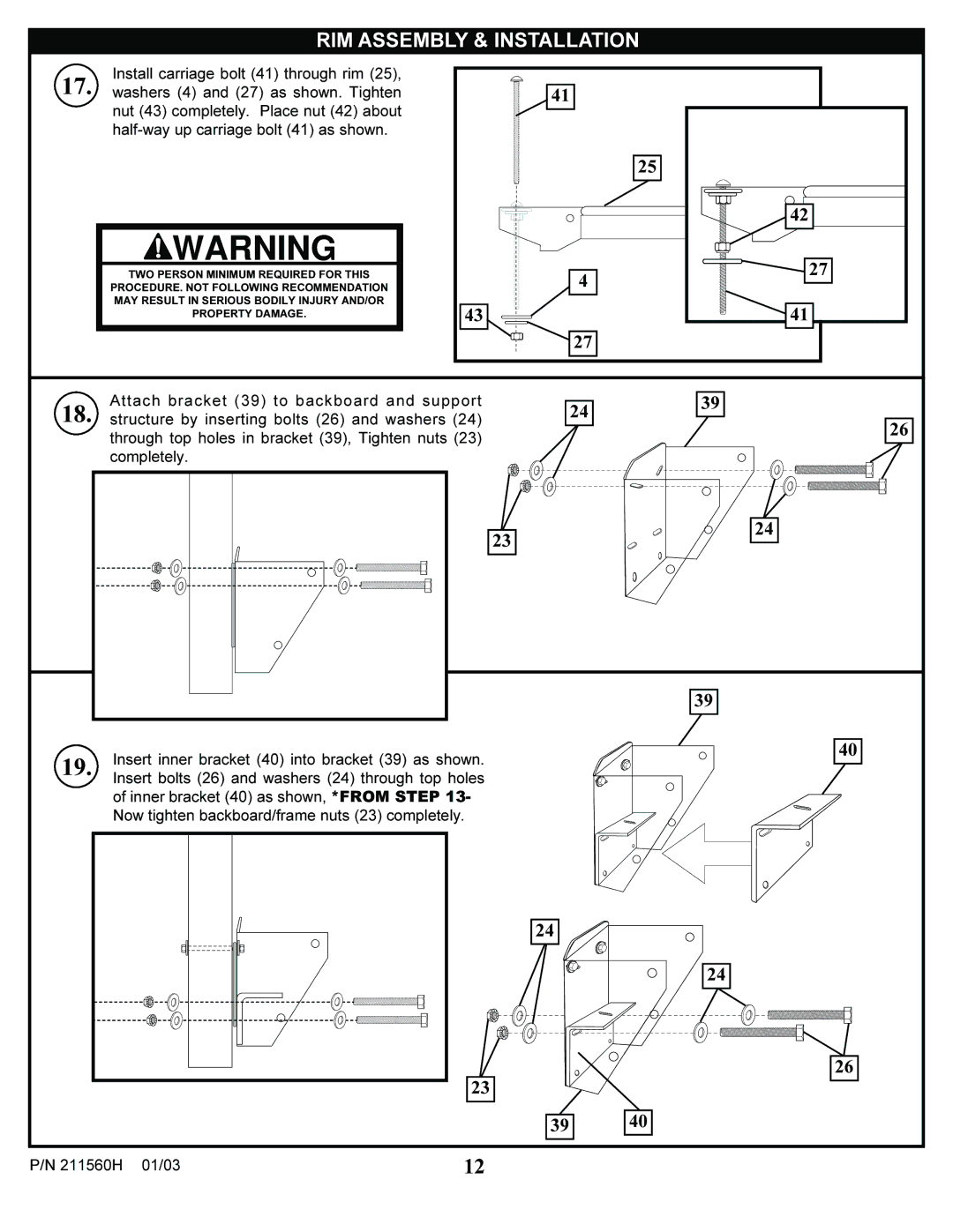 Huffy AC4052, AC4064, AC4054, AC4062 manual RIM Assembly & Installation 