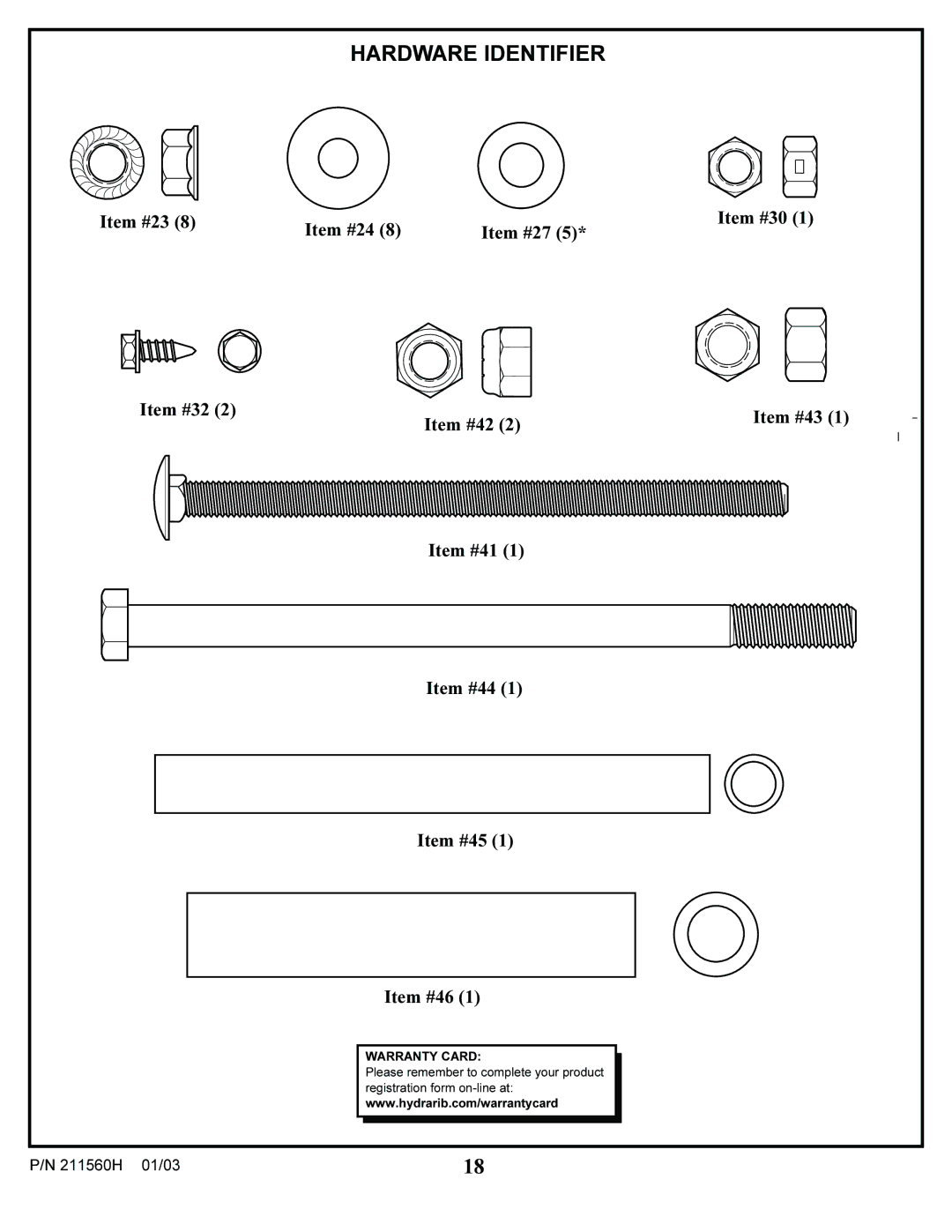 Huffy AC4054, AC4052, AC4064, AC4062 manual Item #30 Item #43 