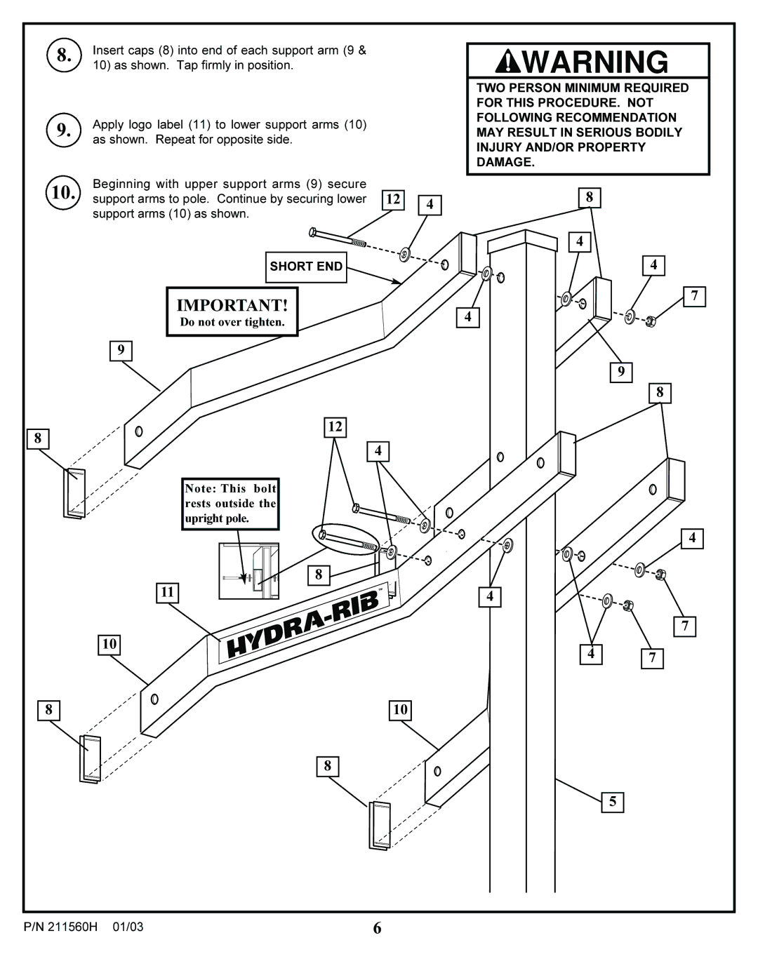 Huffy AC4054, AC4052, AC4064, AC4062 manual Short END 