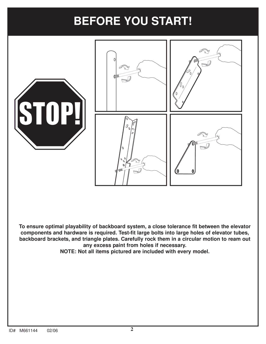 Huffy AR64S-H manual Before YOU Start 