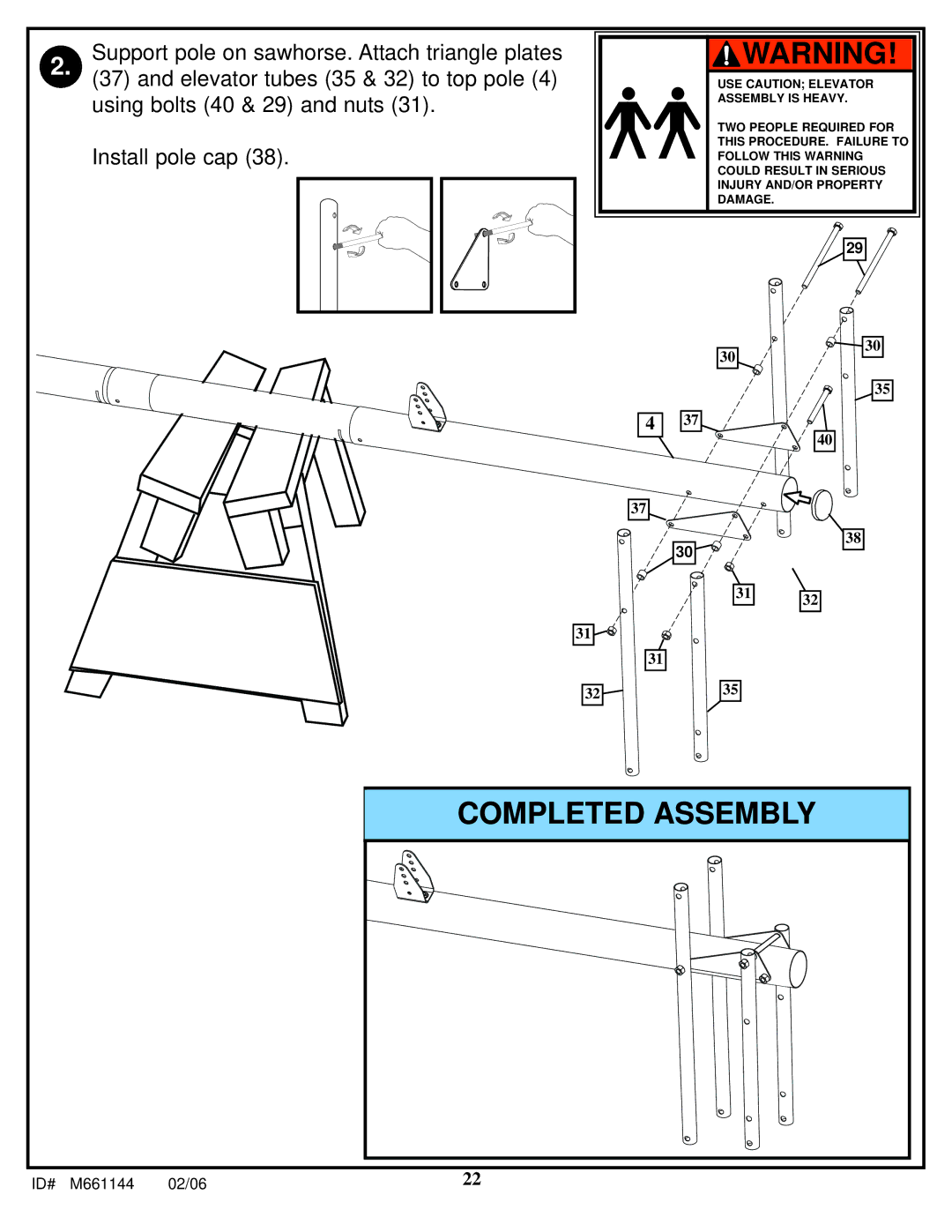 Huffy AR64S-H manual Completed Assembly 