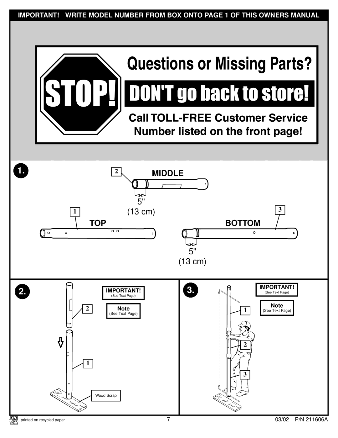 Huffy Basketball manual Middle 