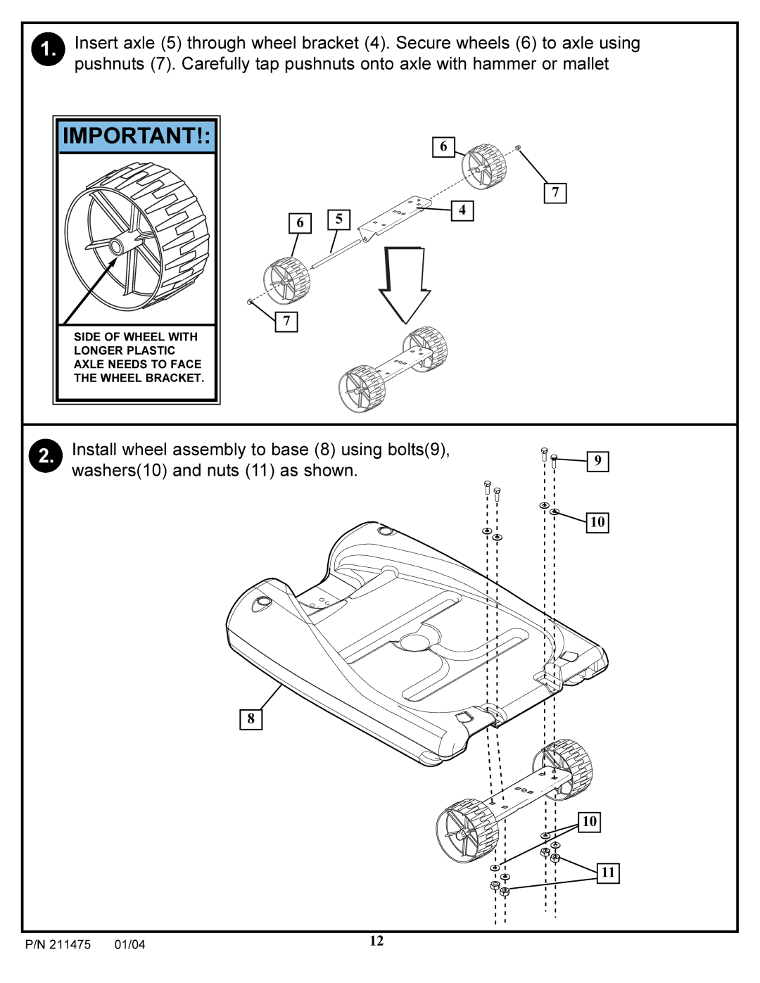 Huffy DC177 manual 01/04 