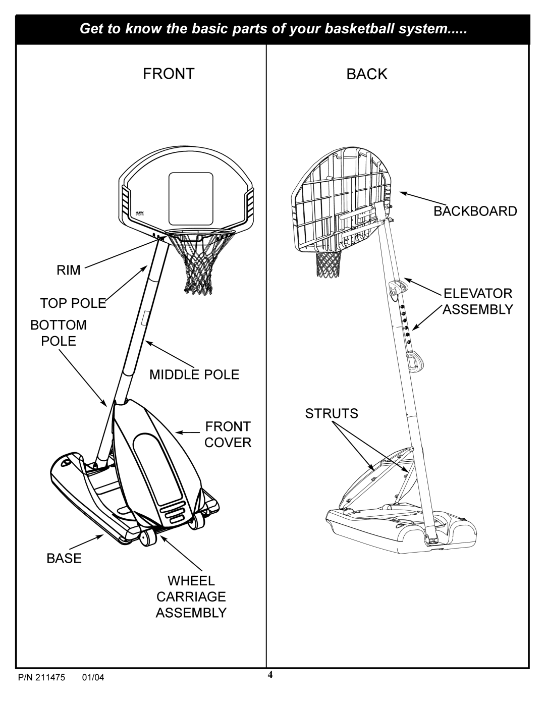 Huffy DC177 manual Front Back 