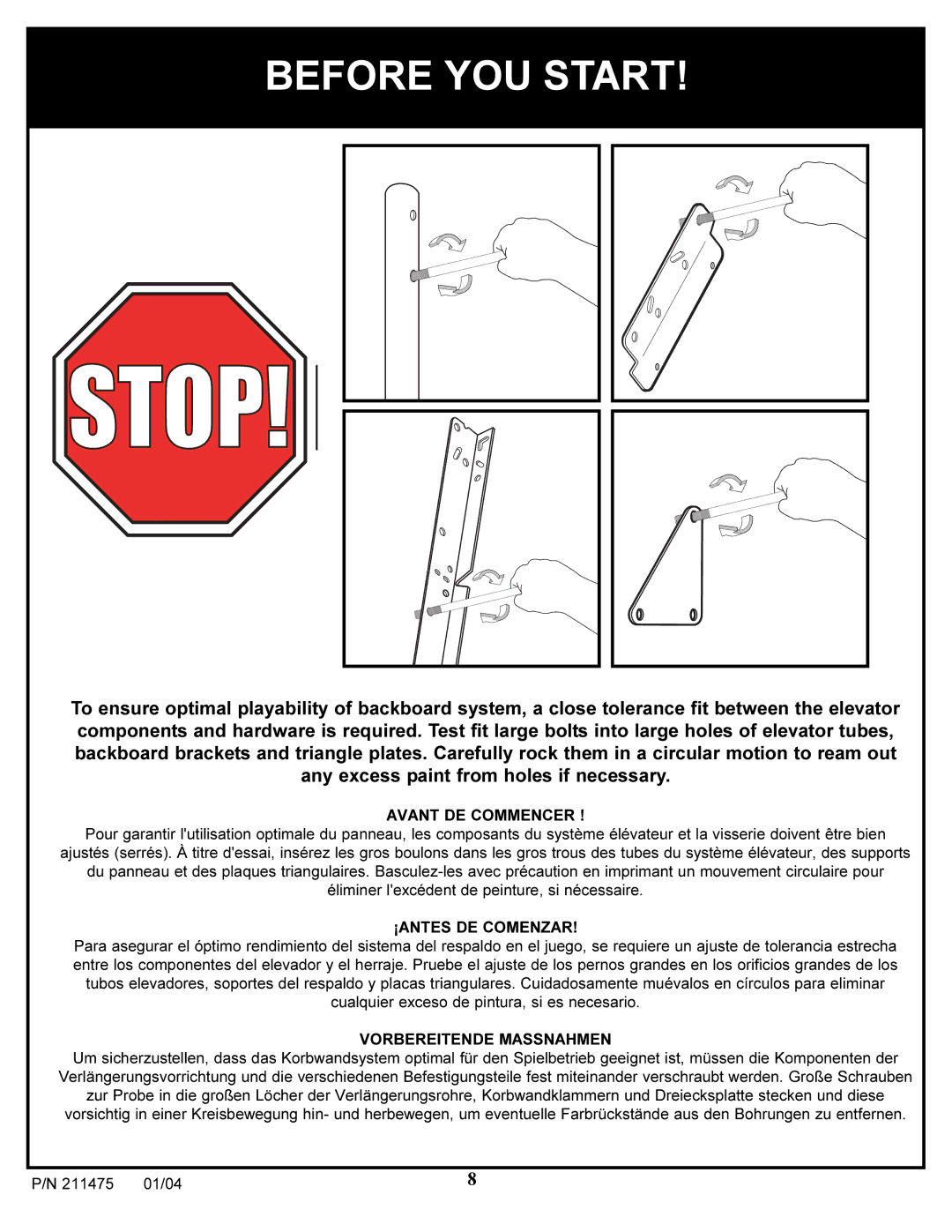 Huffy DC177 manual Before YOU Start 