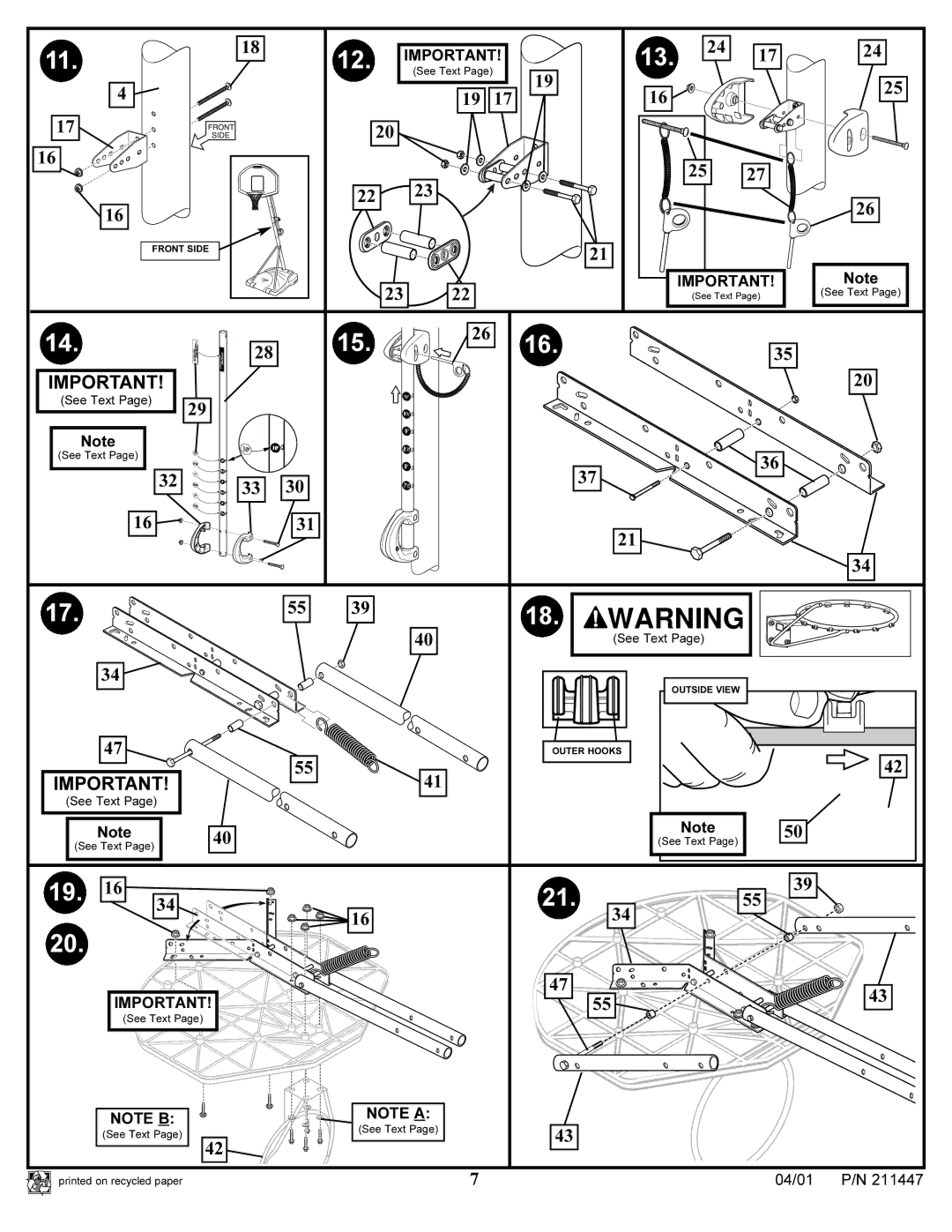 Huffy DC910 manual See Text Printed on recycled paper 