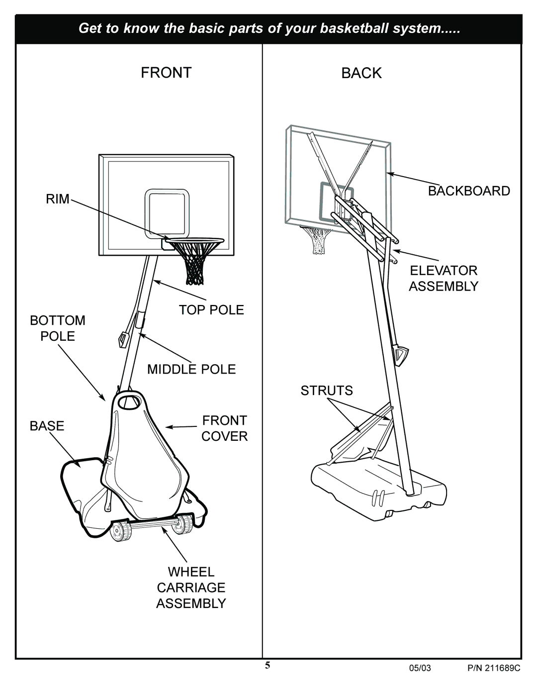 Huffy DH9300 manual Front 