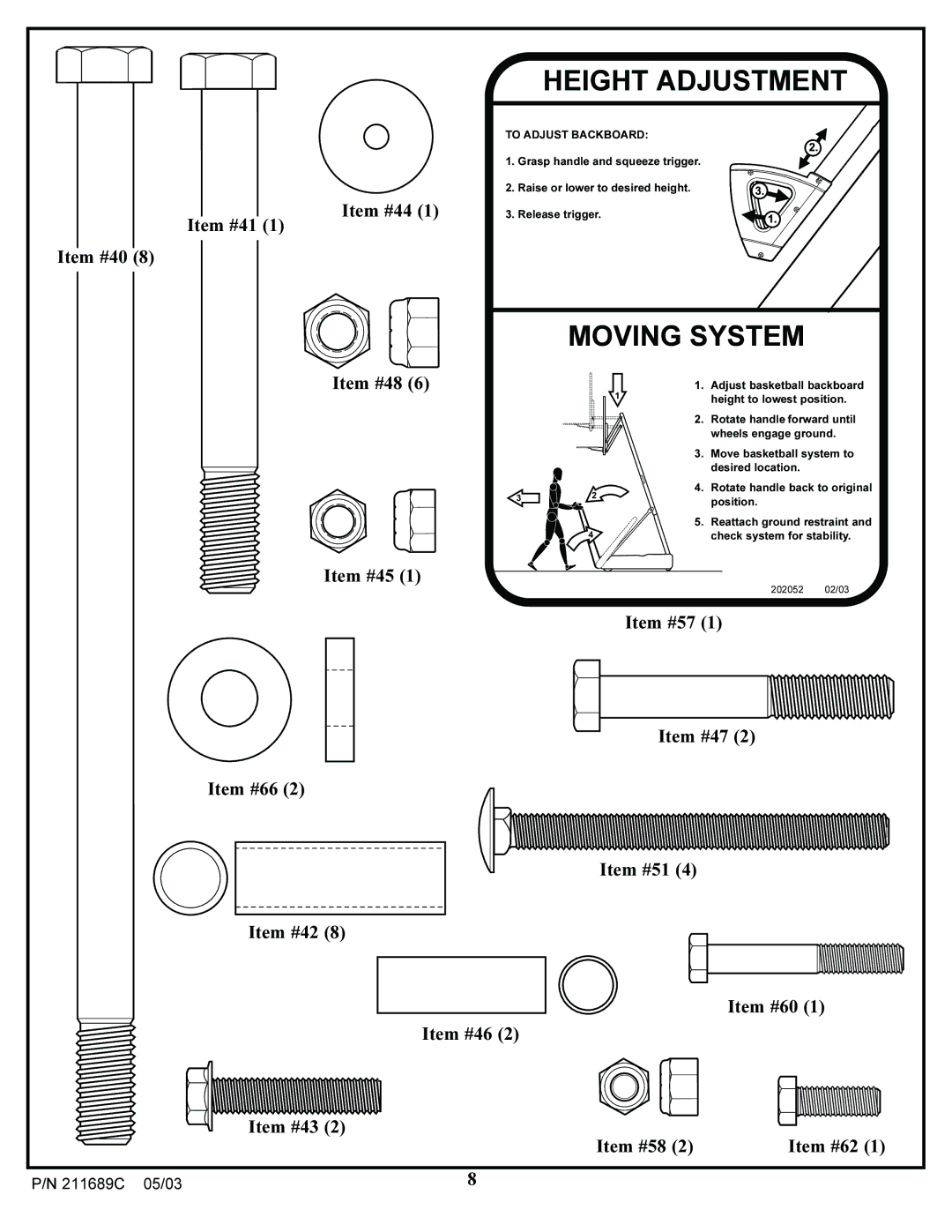 Huffy DH9300 manual Height Adjustment 