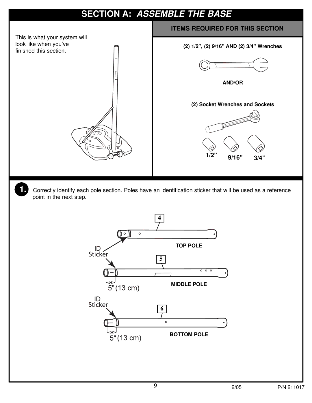 Huffy Fitness Equipment manual Section a Assemble the Base 