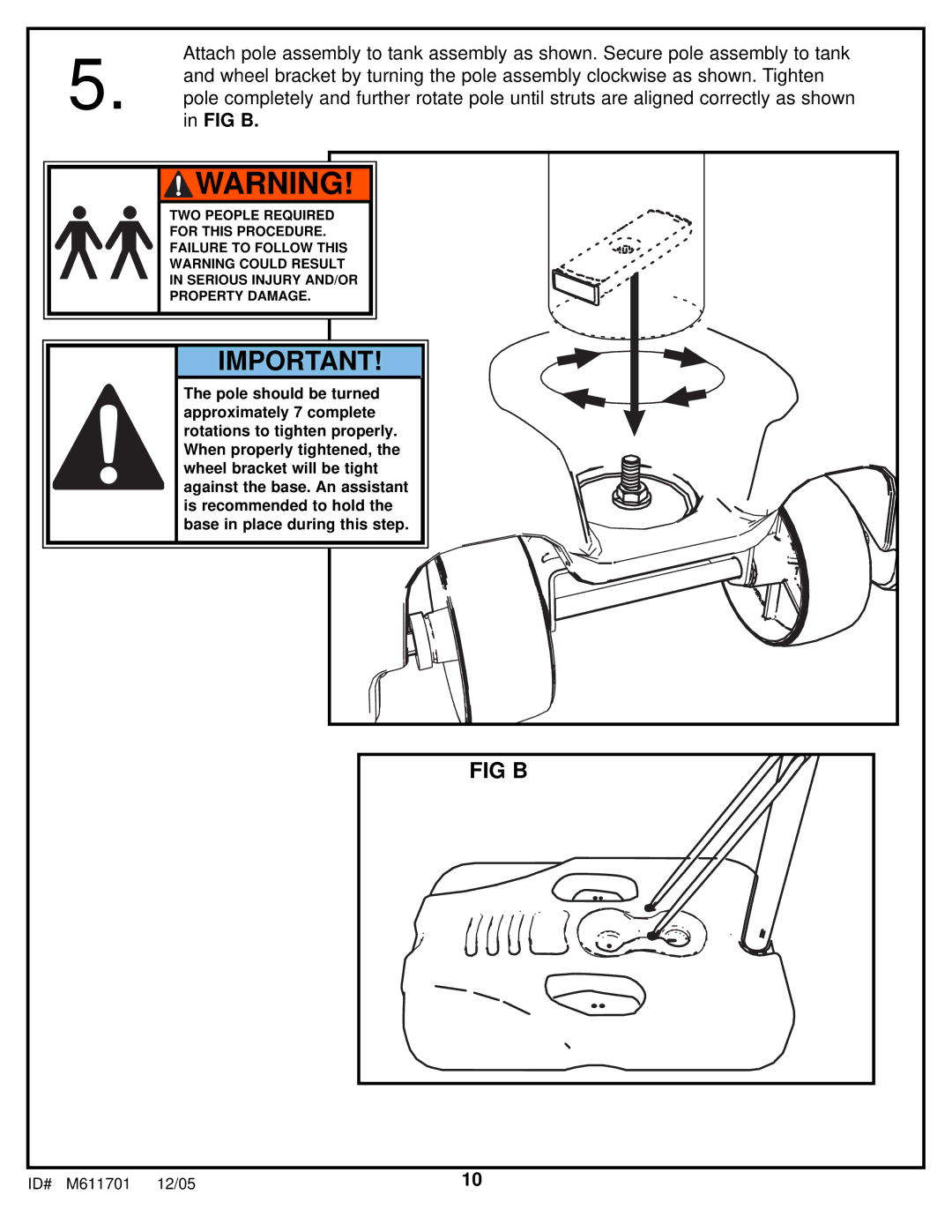 Huffy FR320UKT manual Fig B 