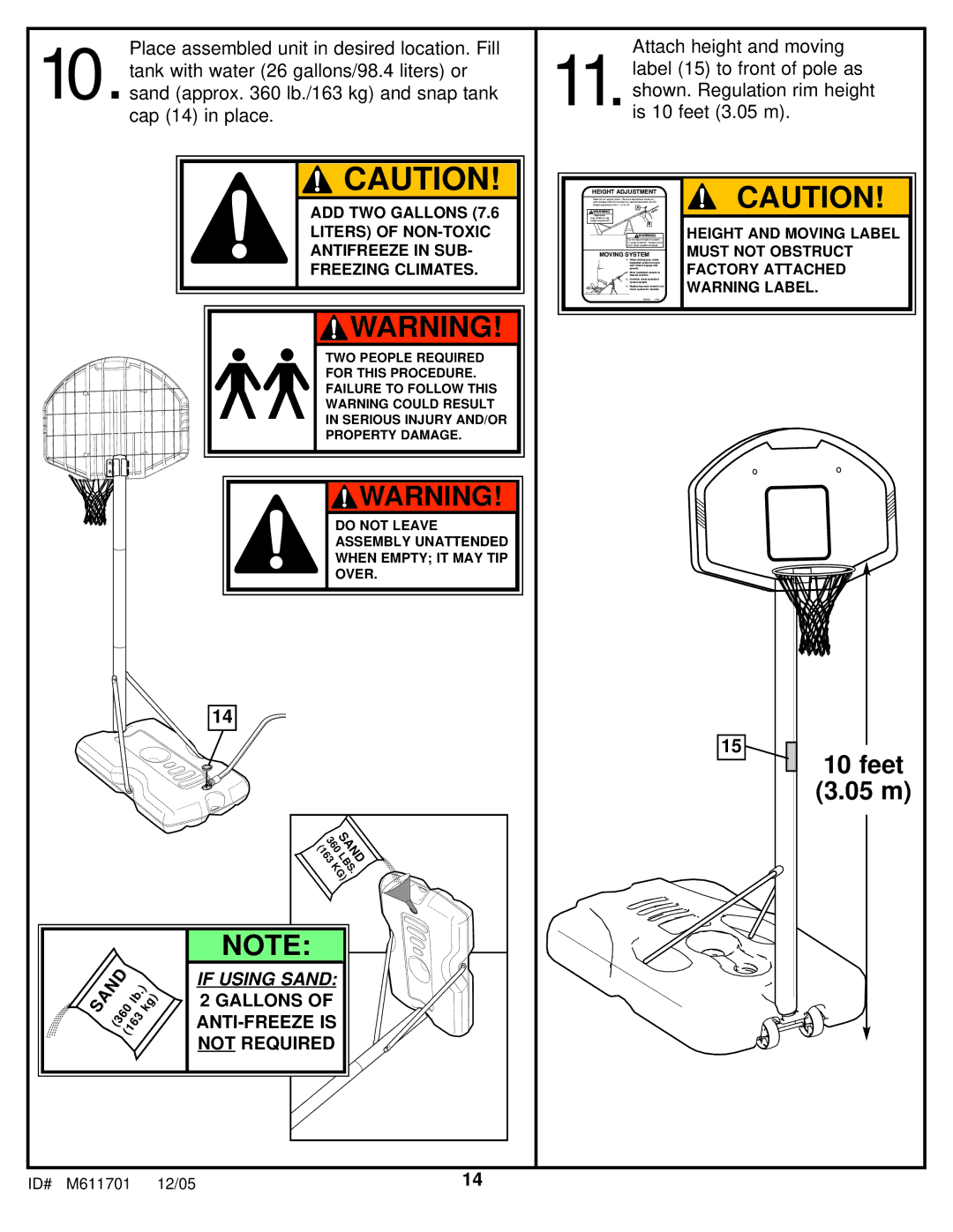 Huffy FR320UKT manual Feet 