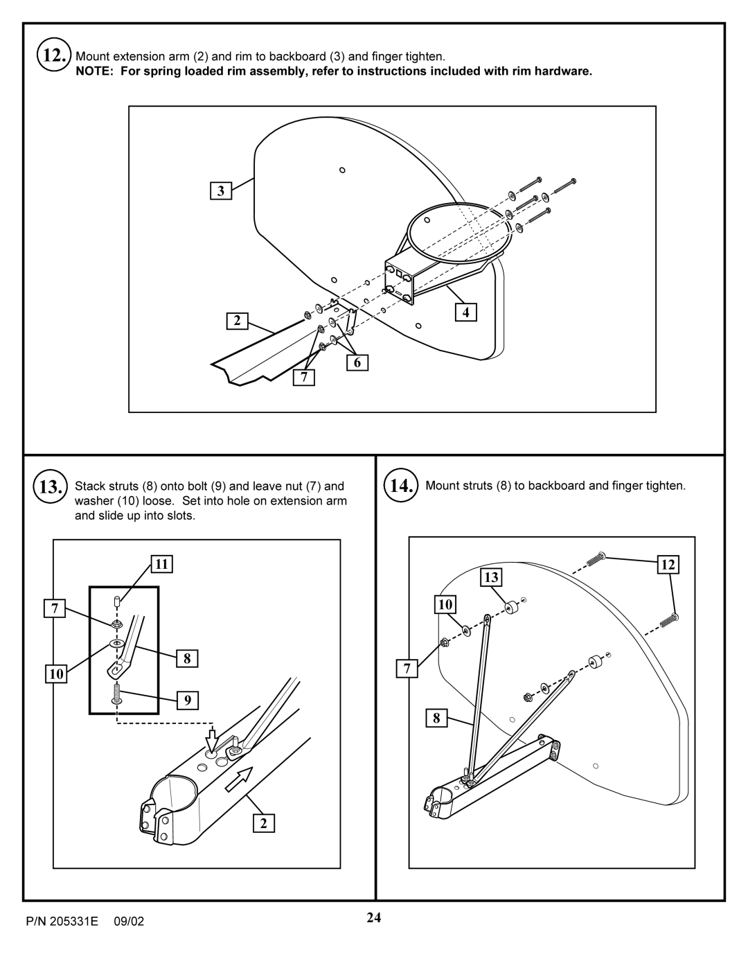 Huffy In-ground Basketball System manual 