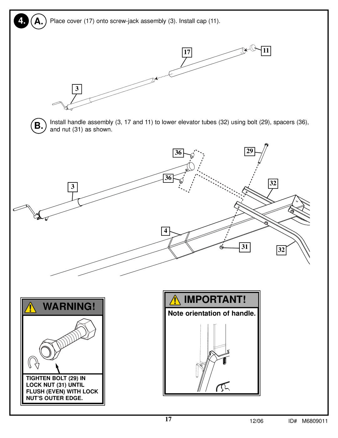 Huffy In-Ground Basketball manual 12/06 ID# M6809011 