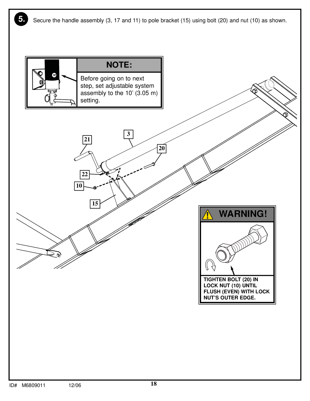 Huffy In-Ground Basketball manual ID# M6809011 12/06 