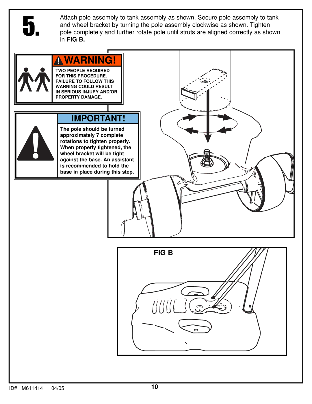 Huffy KD-S33 manual Fig B 