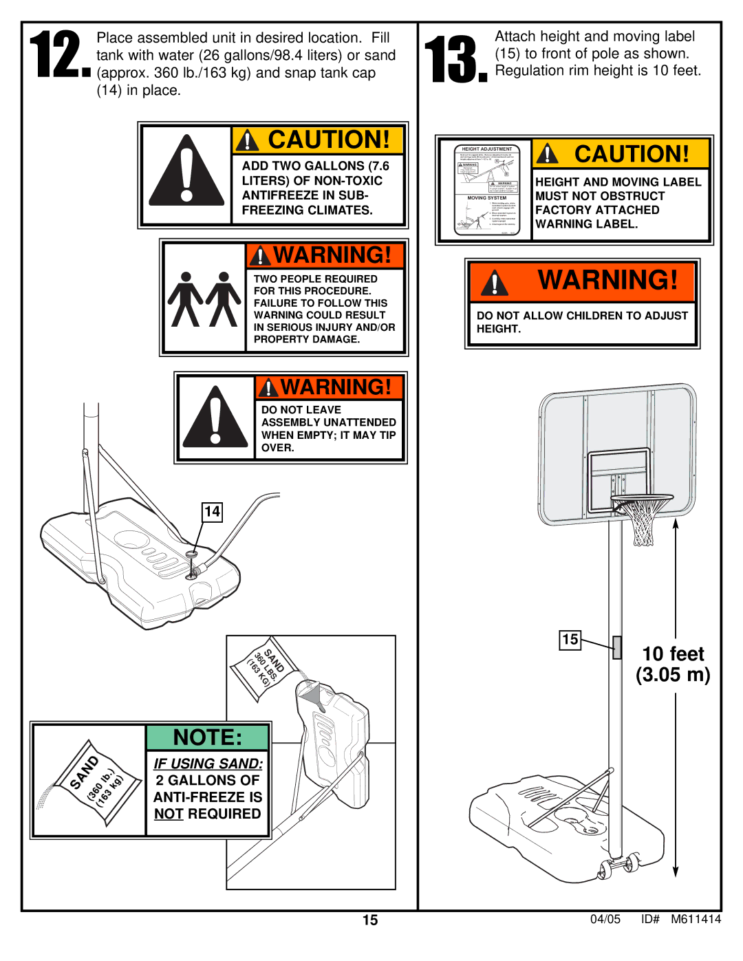 Huffy KD-S33 manual Feet 