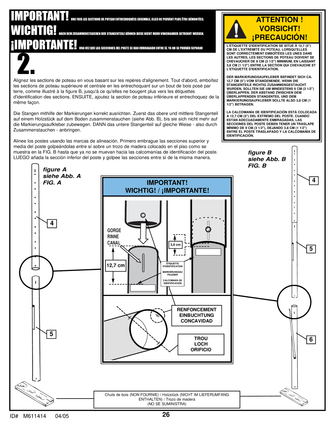 Huffy KD-S33 manual Vorsicht 