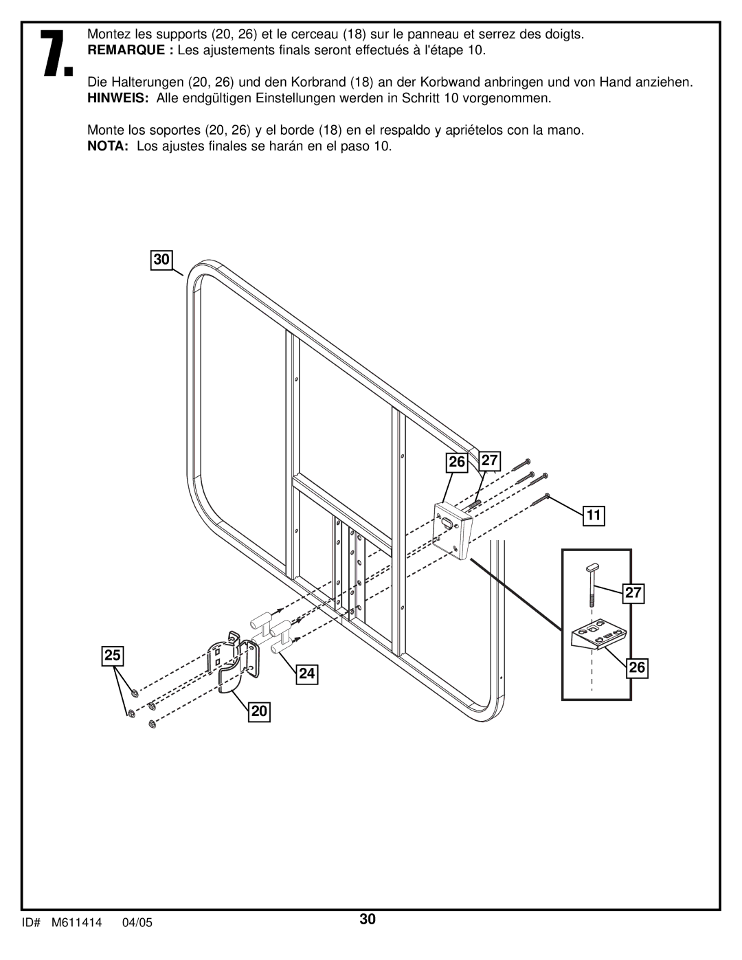 Huffy KD-S33 manual ID# M611414 04/05 