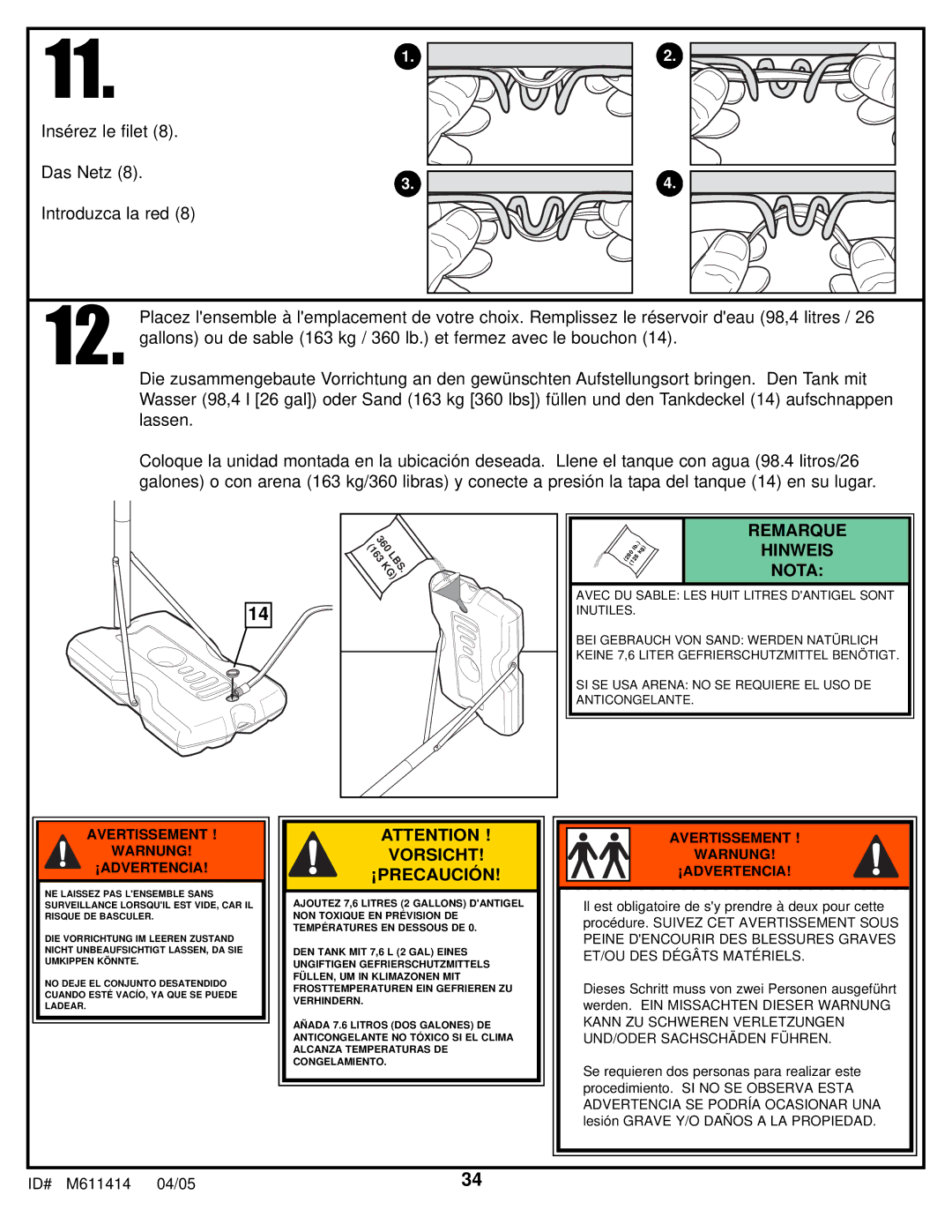 Huffy KD-S33 manual Vorsicht 