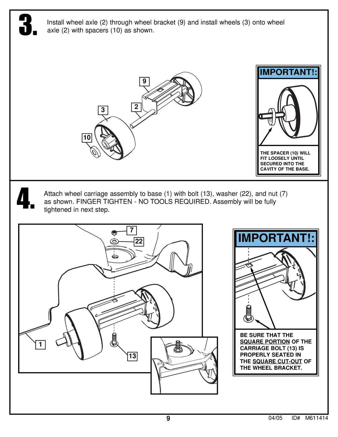 Huffy KD-S33 manual 04/05 ID# M611414 