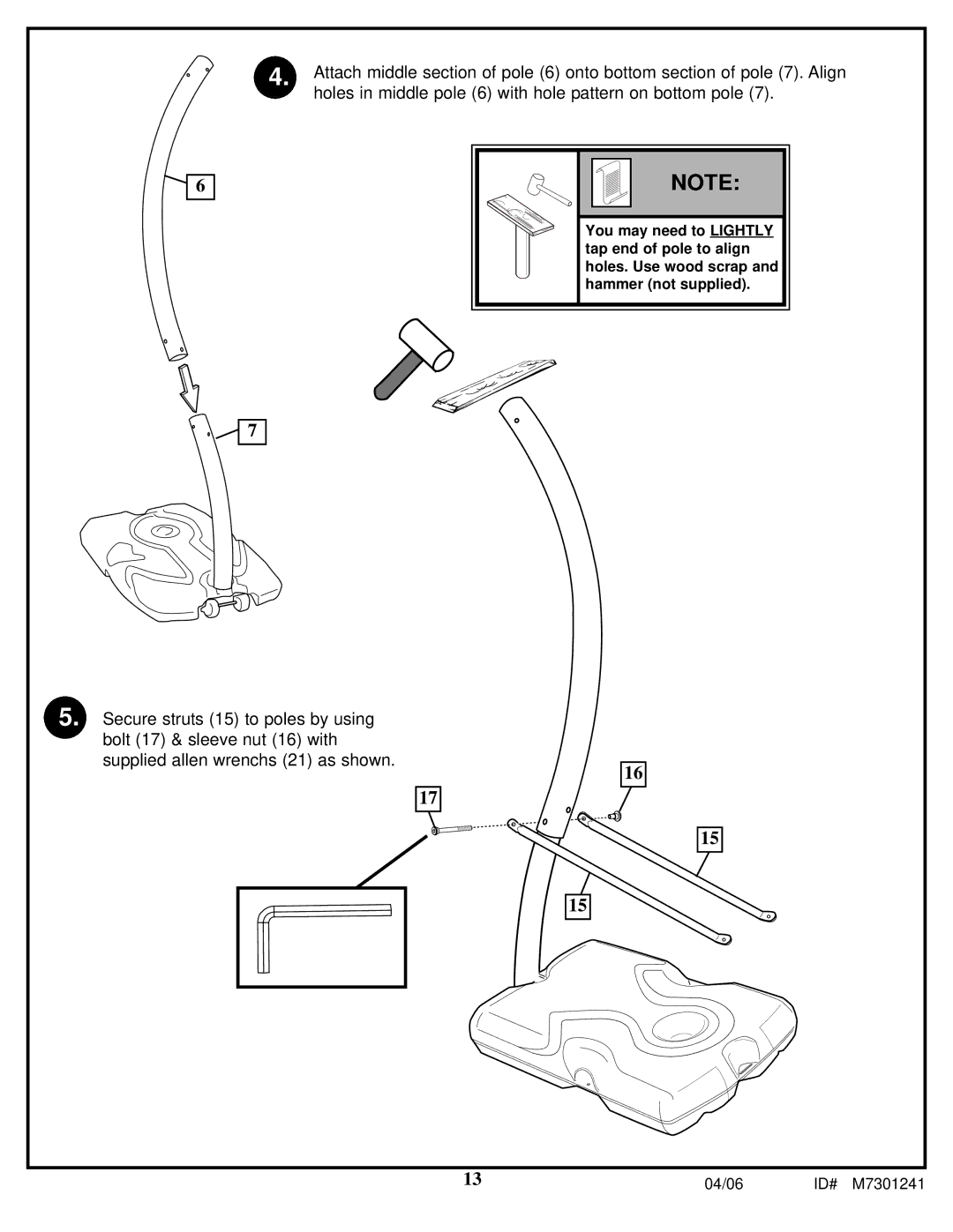 Huffy LDF6920 manual 04/06 ID# M7301241 