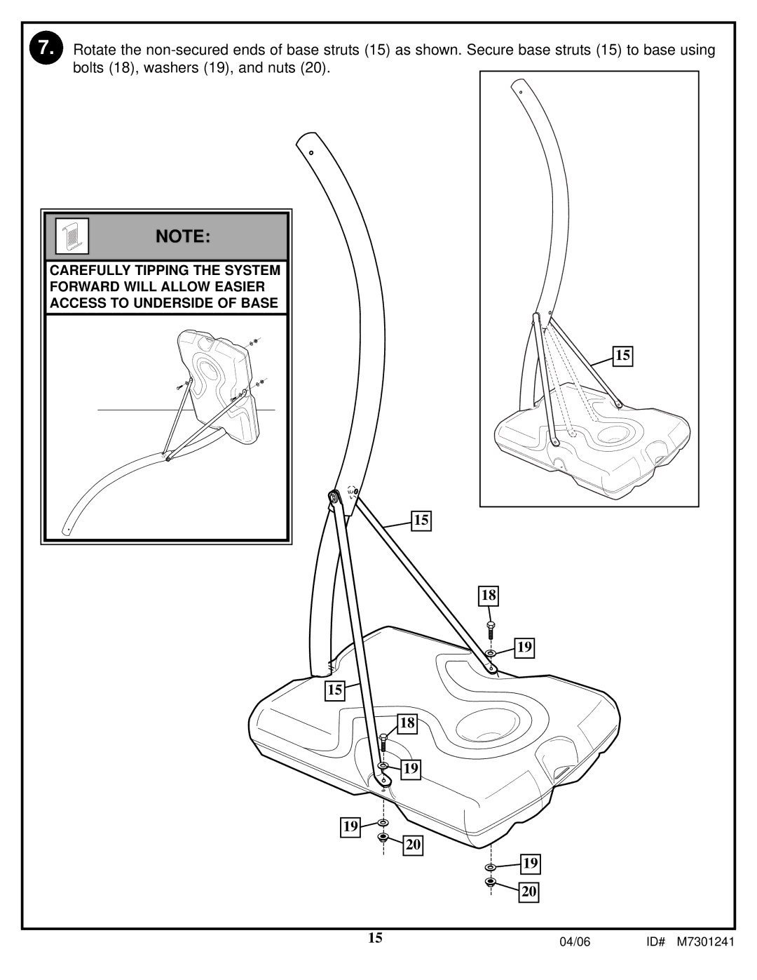 Huffy LDF6920 manual 04/06 ID# M7301241 