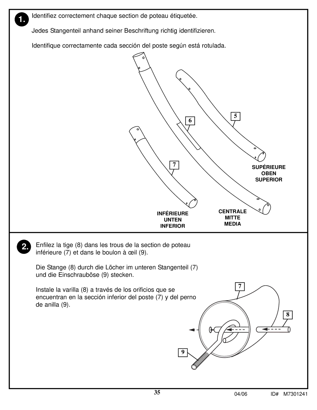 Huffy LDF6920 manual 04/06 ID# M7301241 