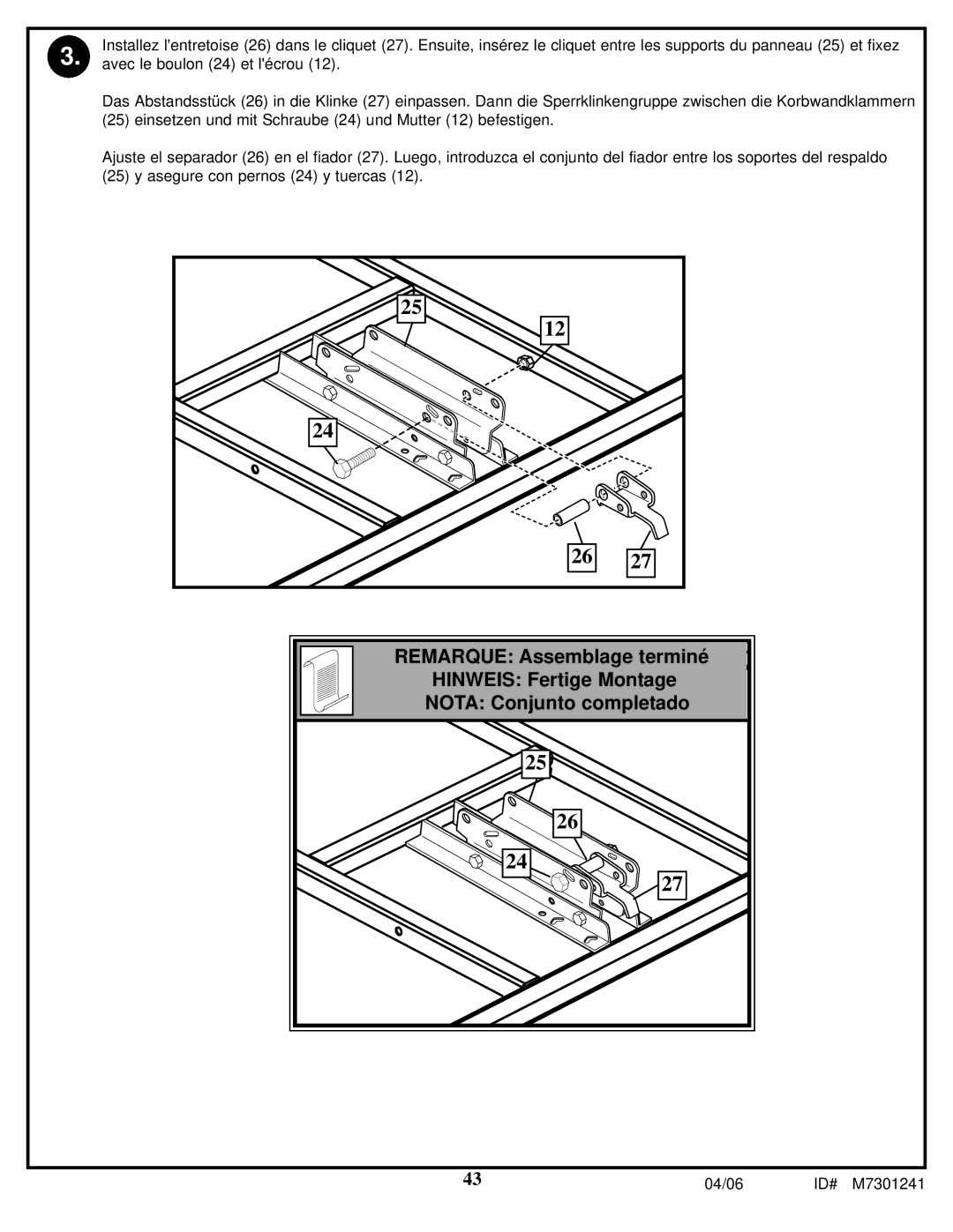 Huffy LDF6920 manual 04/06 ID# M7301241 