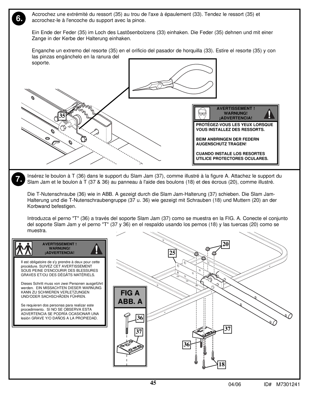 Huffy LDF6920 manual FIG a 