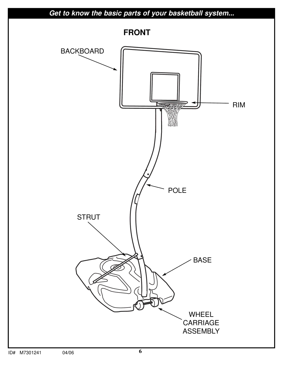 Huffy LDF6920 manual Front 