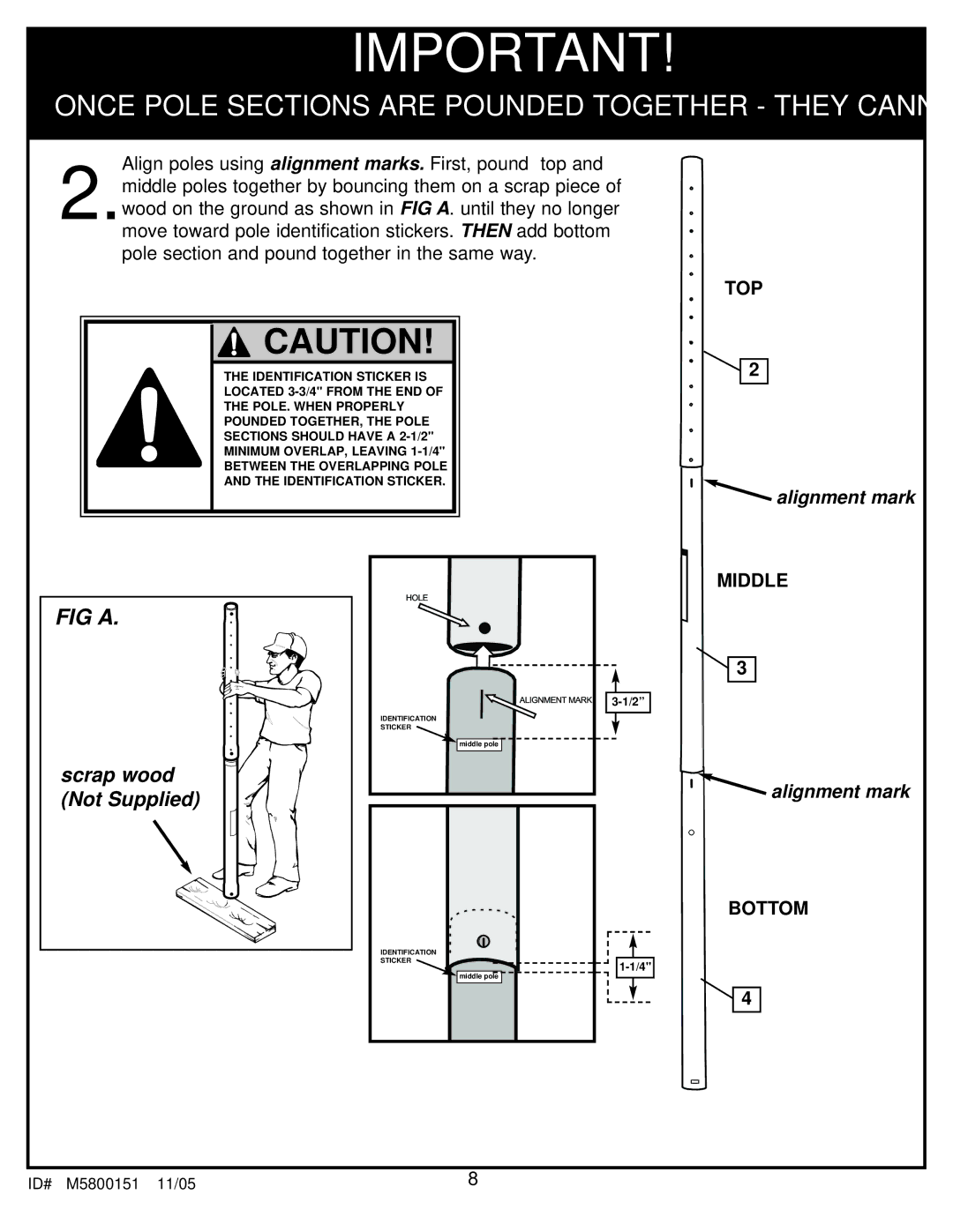 Huffy M5800151 manual FIG a 