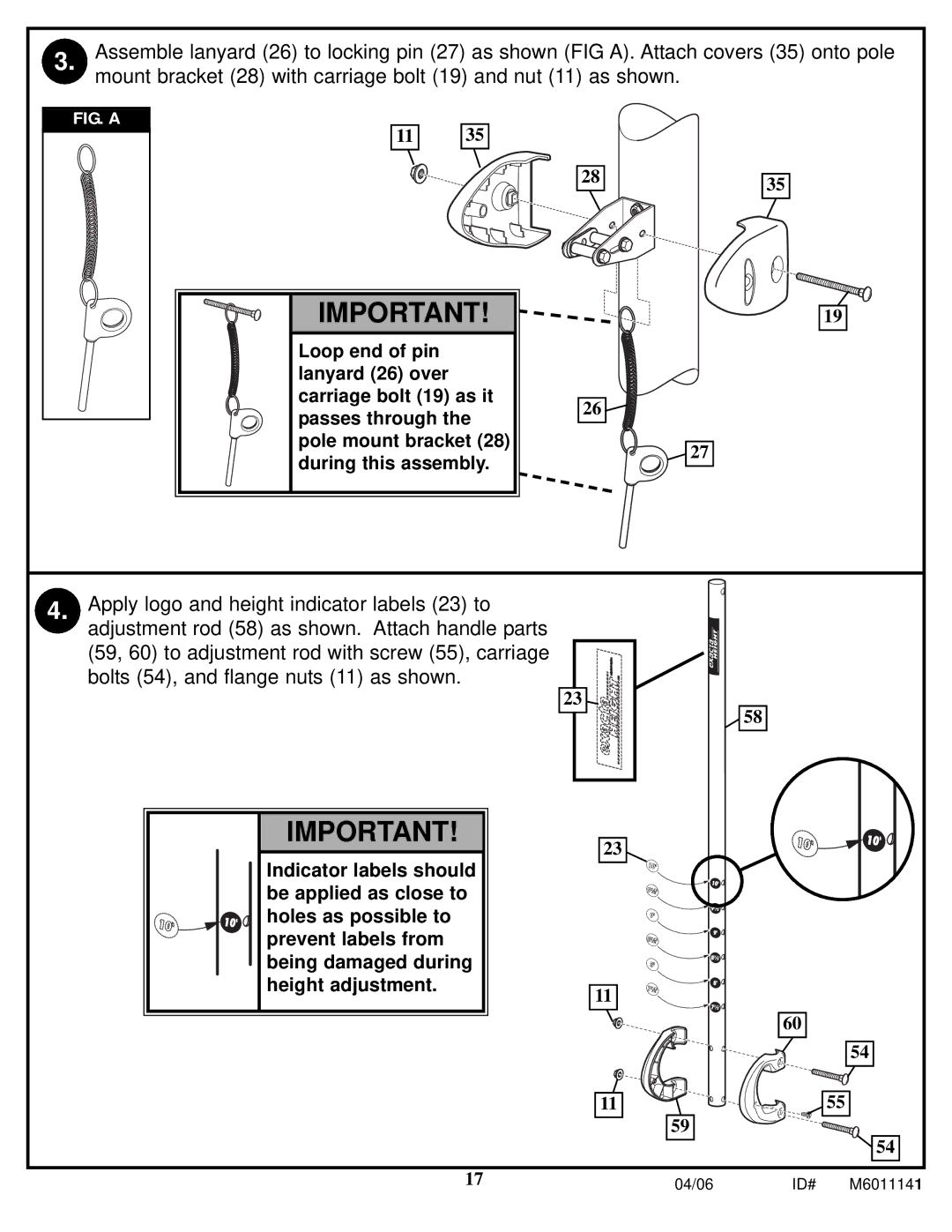 Huffy M6011141 manual FIG. a 