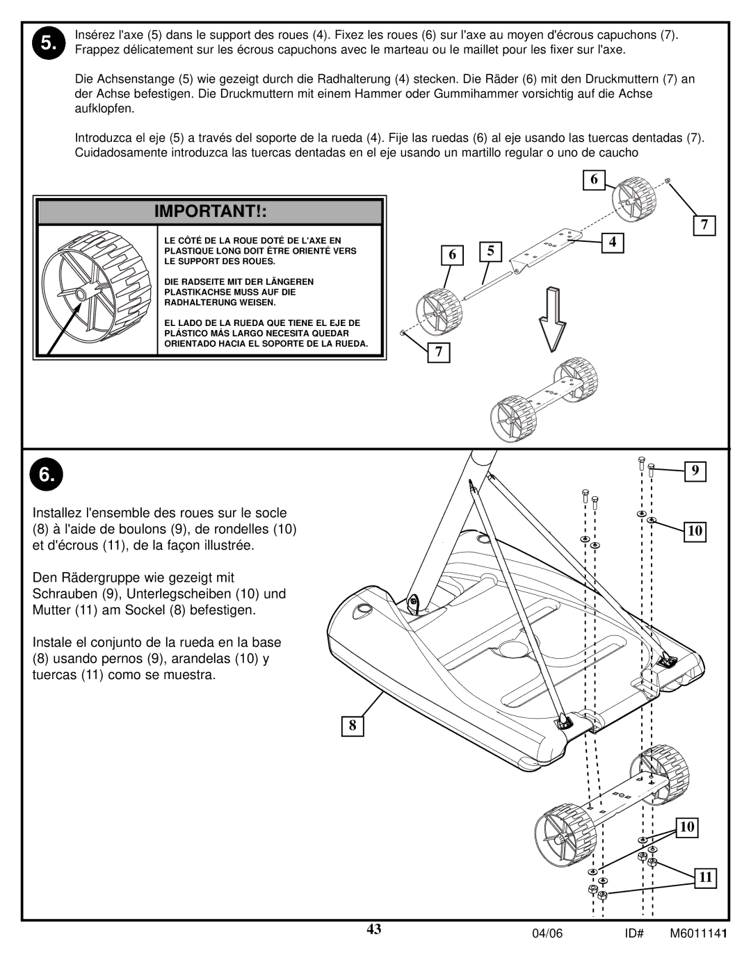 Huffy M6011141 manual Id# 