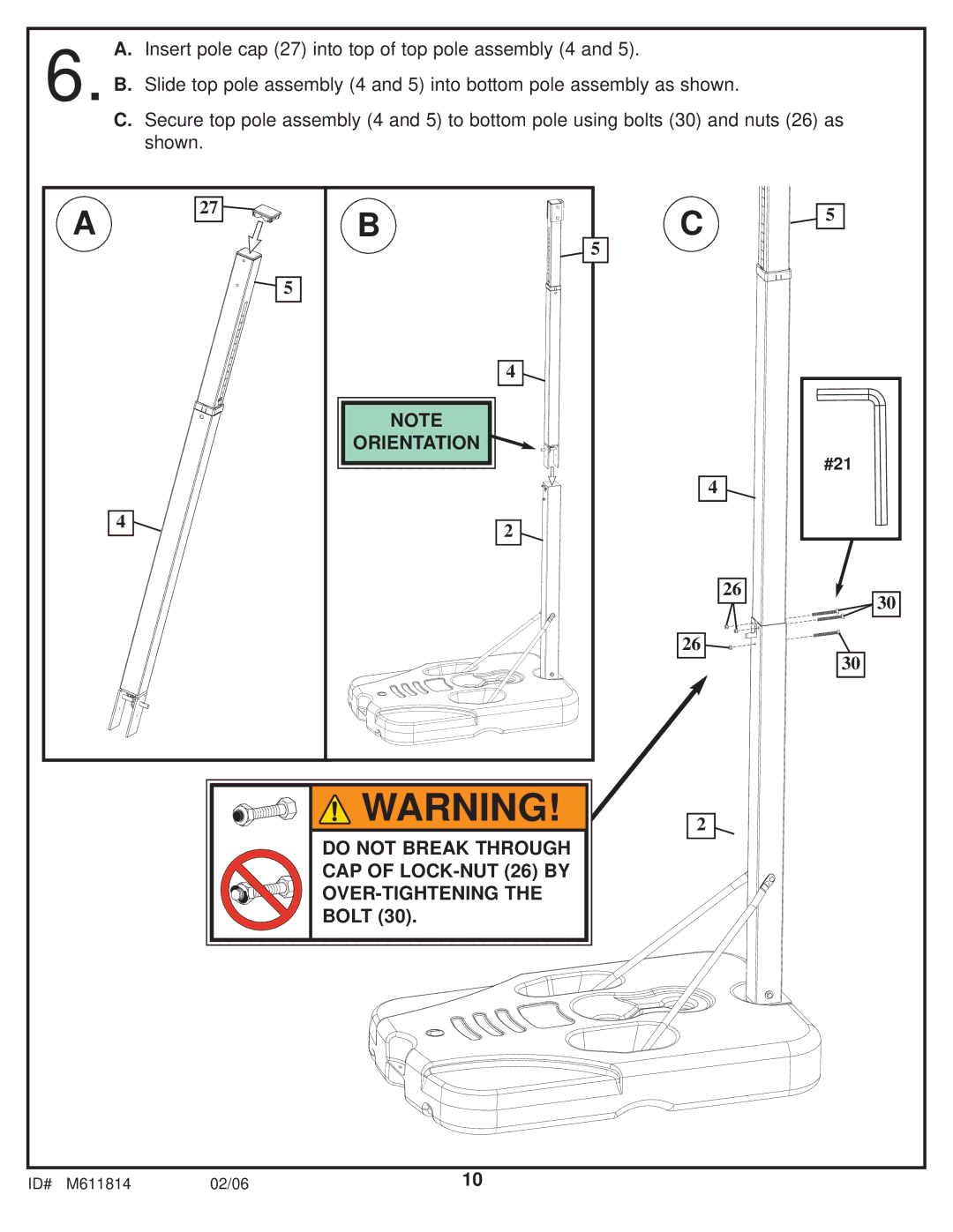 Huffy M611814 manual #21 