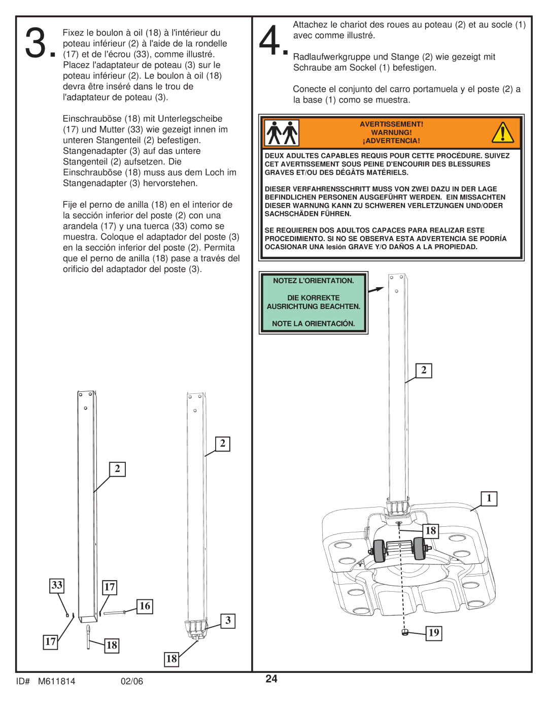 Huffy manual ID# M611814 02/06 