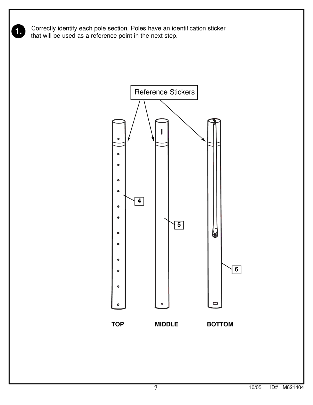 Huffy M621404 manual Reference Stickers 