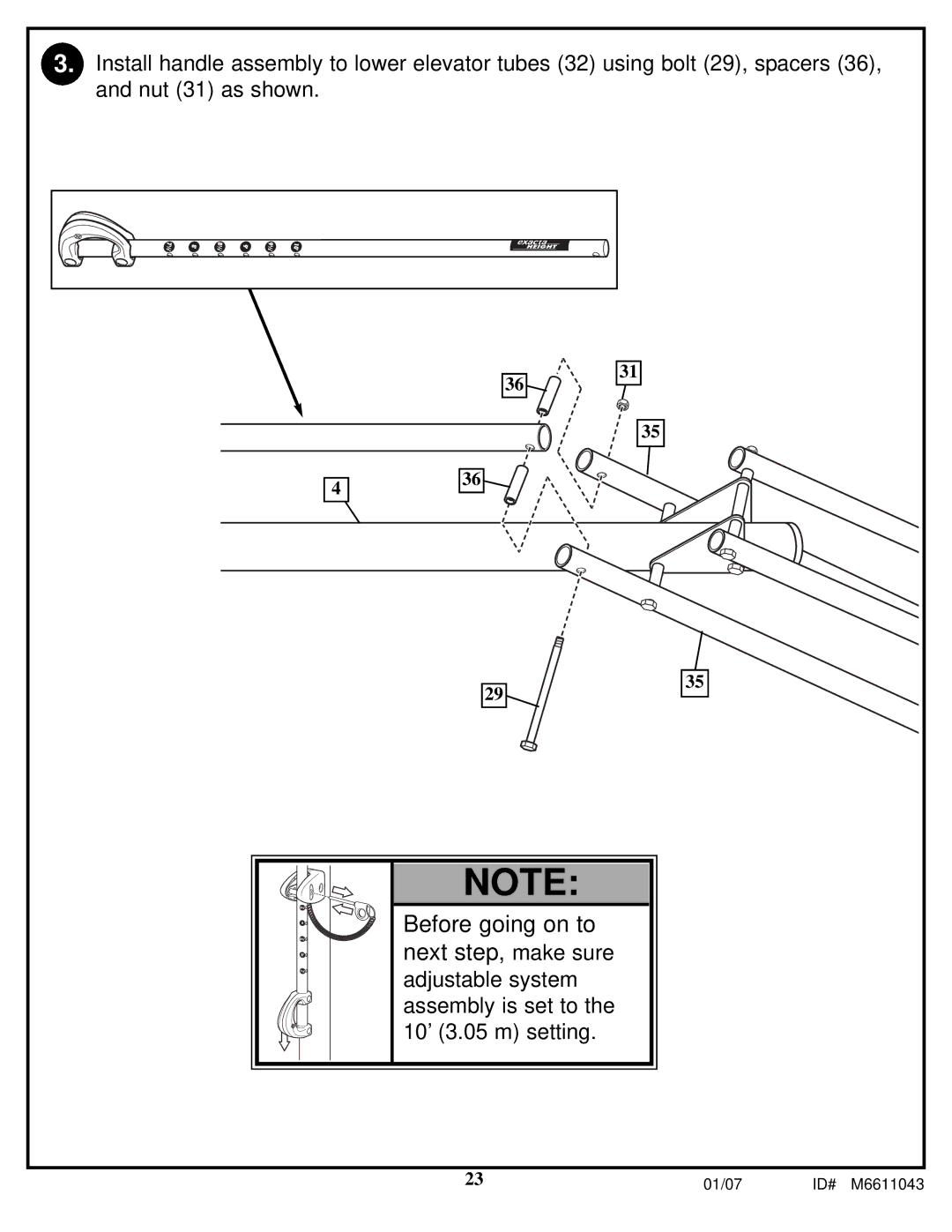 Huffy manual 01/07 ID# M6611043 