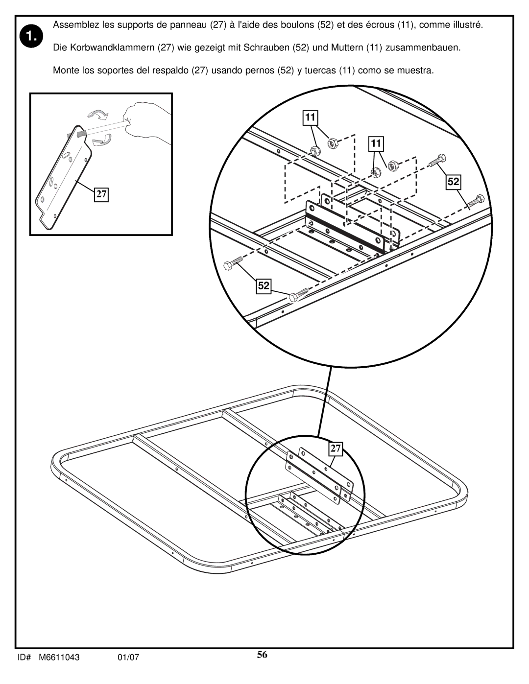 Huffy manual ID# M6611043 01/07 