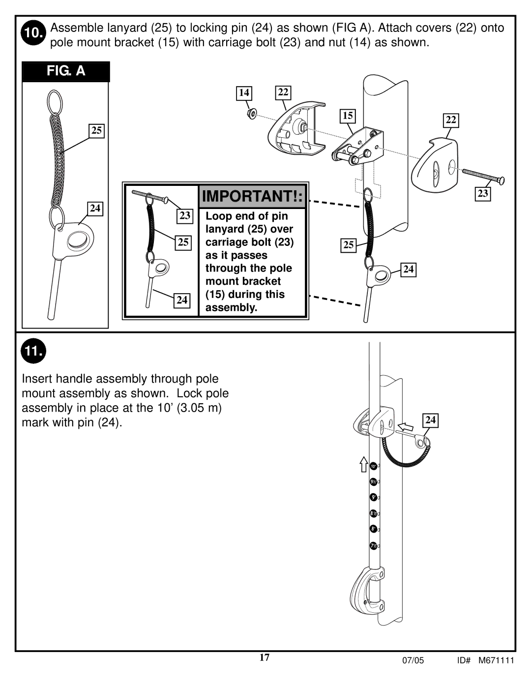 Huffy M671111 manual FIG. a 