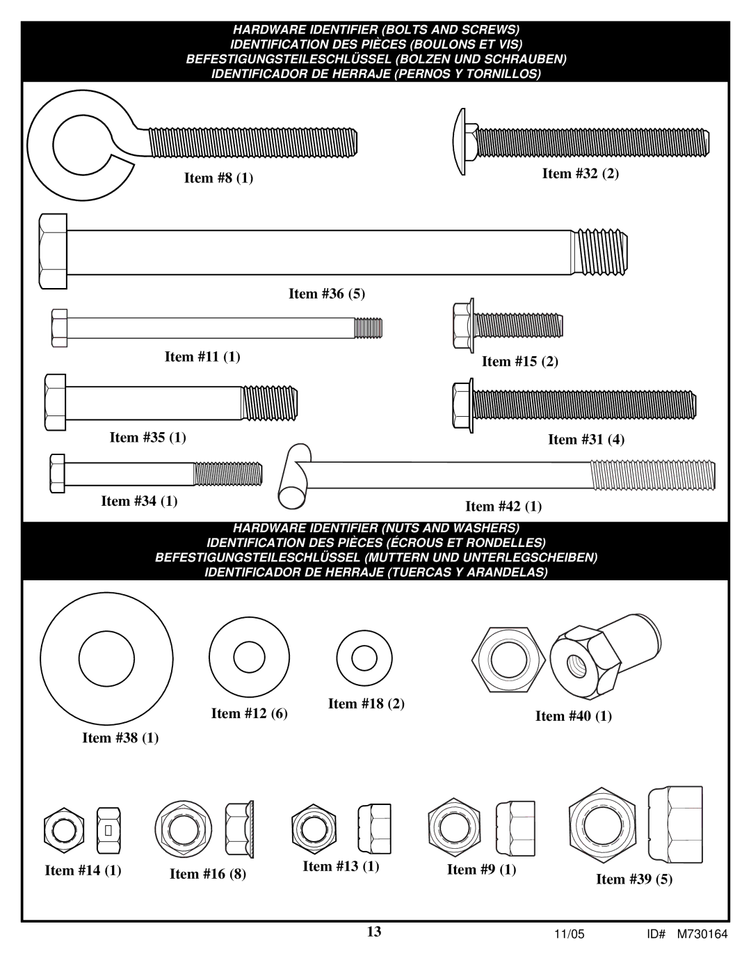 Huffy manual 11/05 ID# M730164 