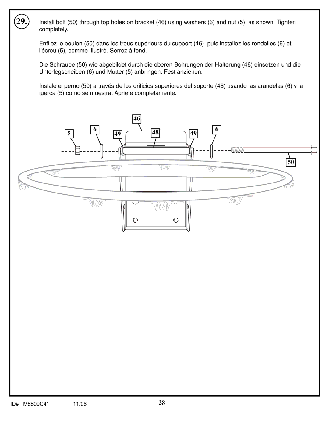 Huffy manual ID# M8809C41 11/06 